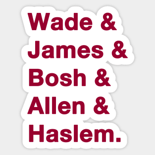 2012-13 Miami Heat Greats Sticker